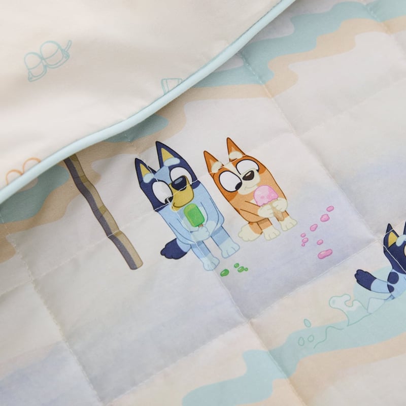 Bluey Family Trip Multi Quilted Quilt Cover Set