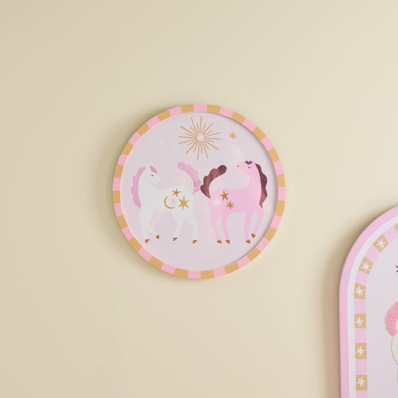Starla Unicorn Round Wall Art