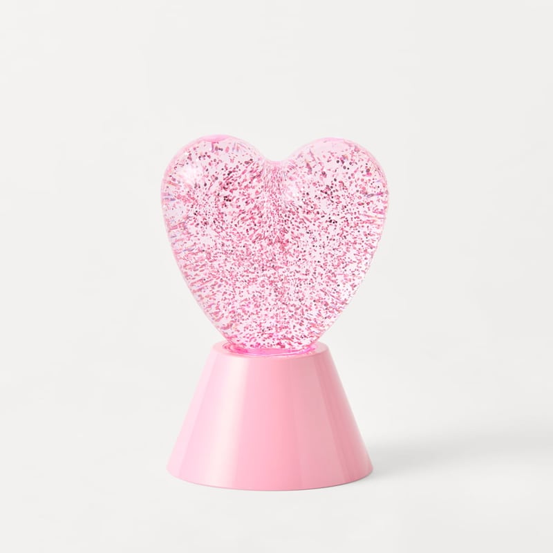 Glitter Love Heart Night Light