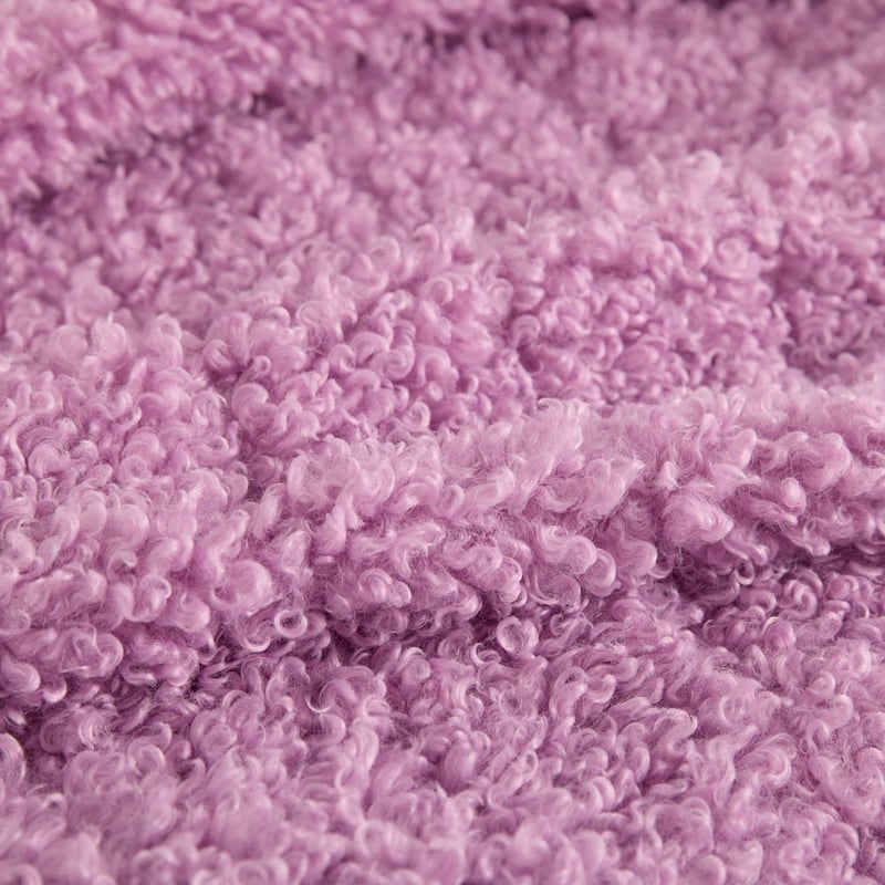 Poodle Lilac Quilted Faux Fur Blanket