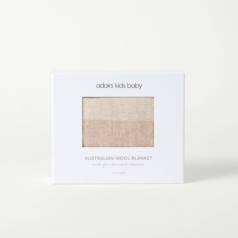 Australian Wool Natural Blanket