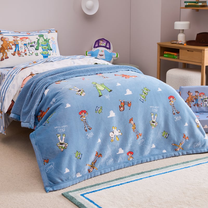 Disney Pixar Toy Story Blue Kindness Club Sherpa Blanket