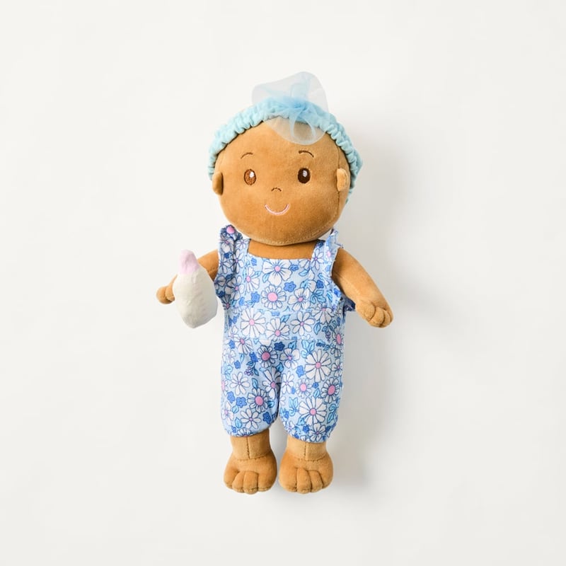 Daisy Baby in Carrier Blue Snuggle Friend