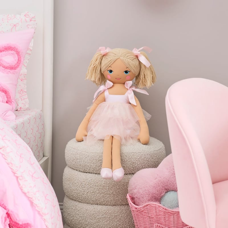 Belle Bow Pink Snuggle Friend