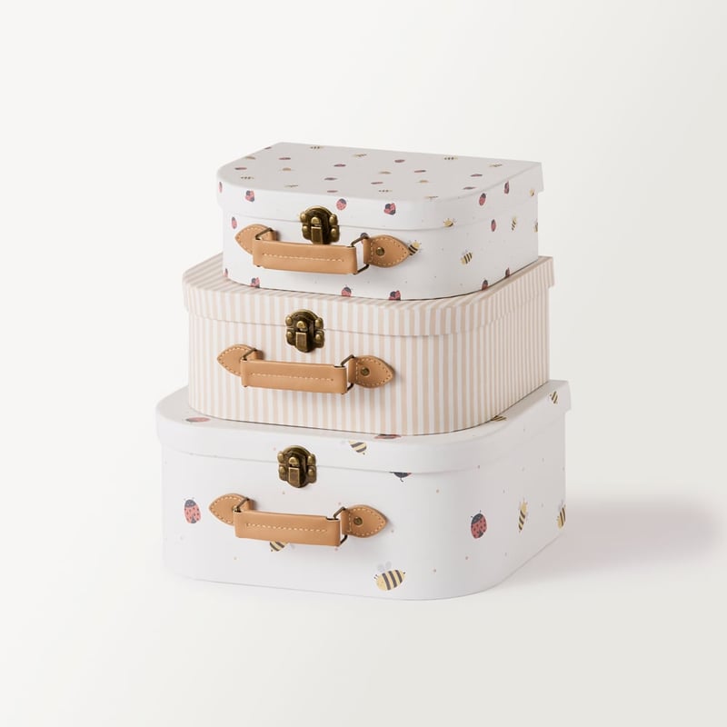 Lady Bugs Decorator Suitcases Set of 3