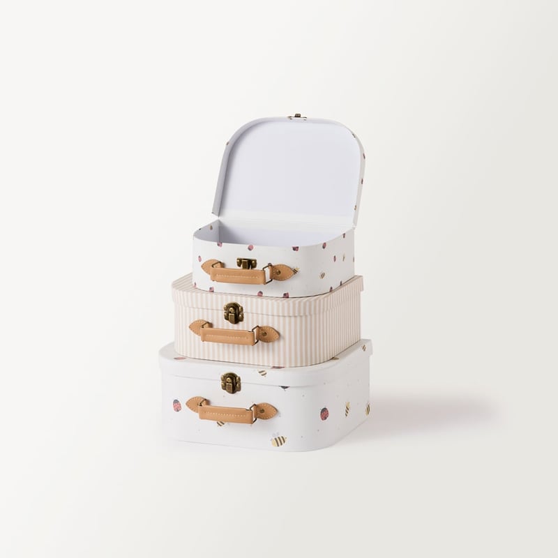 Lady Bugs Decorator Suitcases Set of 3