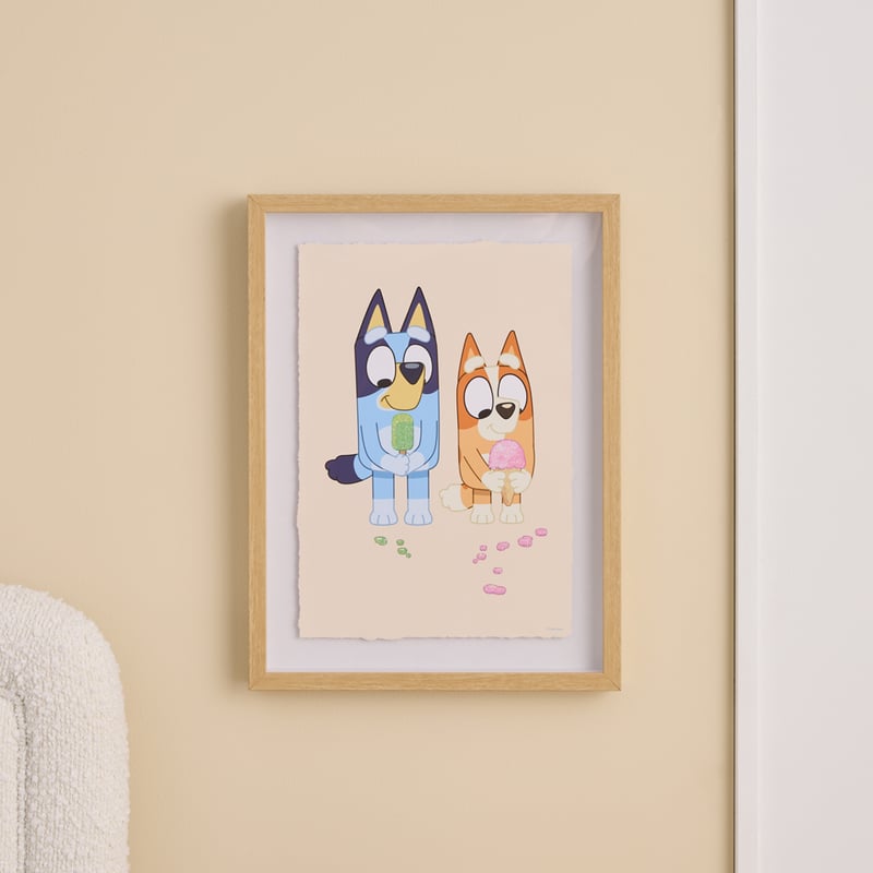 BBC Bluey Ice Cream Multi Wall Art