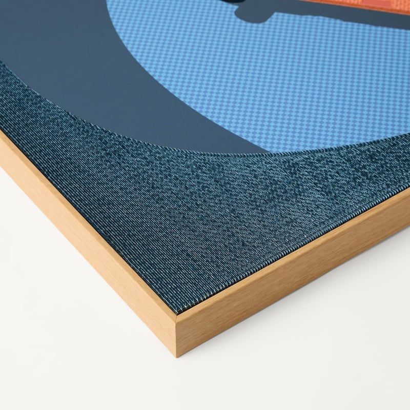 Skateboard Blue Wall Art