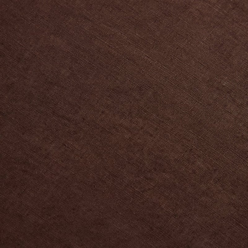 Vintage Washed Linen Chocolate Fitted Sheet