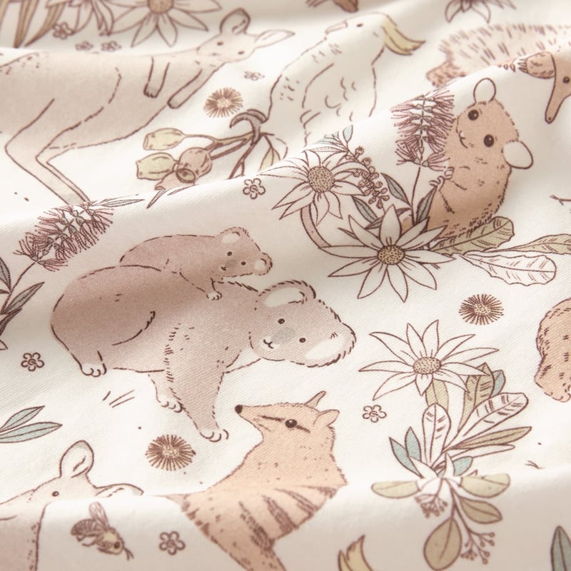 Jersey Multi Australian Animals Swaddles Pack of 2