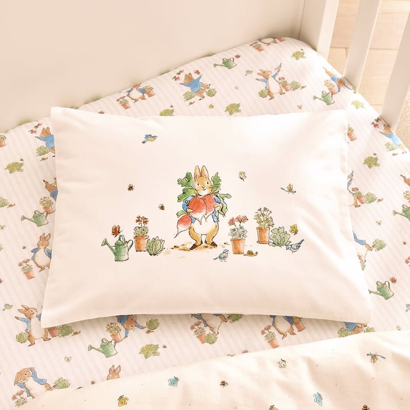 Peter Rabbit Cot Text Pillowcase