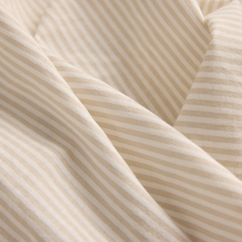 Organic Cotton Jersey Natural Marle Stripe Swaddles Pack of 2