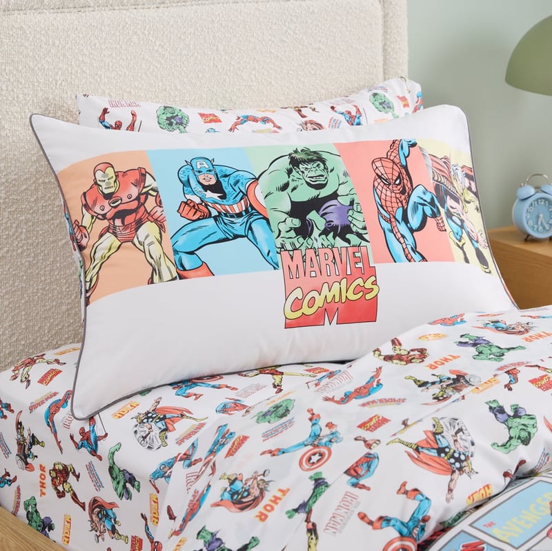 Marvel Comics White Character Text Pillowcase