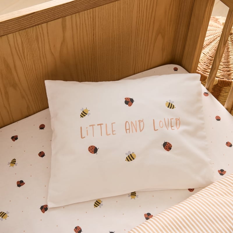 Decorative Natural Cot Text Pillowcase