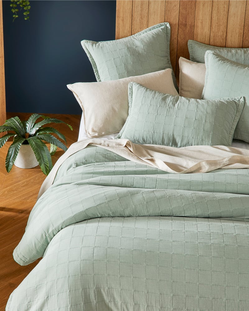 Mosman Eucalyptus Quilted Quilt Cover Separates