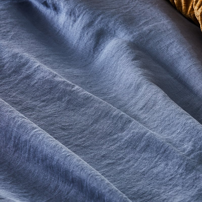 Vintage Washed Linen Denim Quilt Cover Set