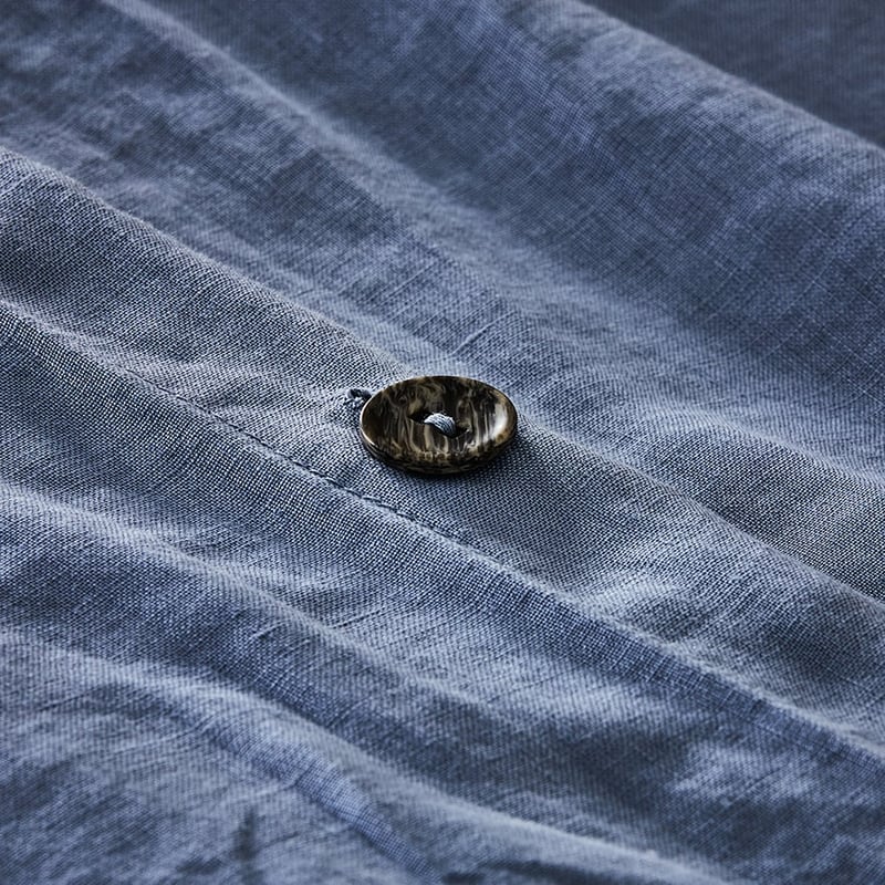 Vintage Washed Linen Denim Quilt Cover Set