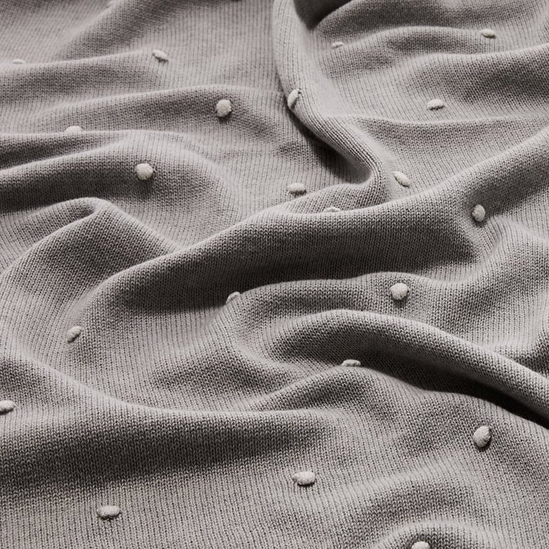 Arlo Spot Blanket Grey and White