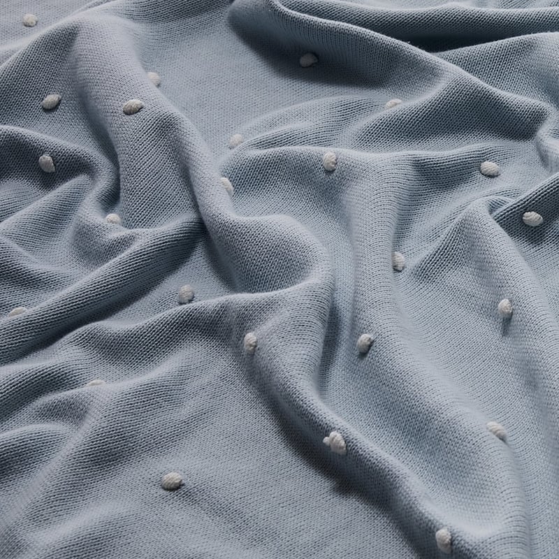 Arlo Spot Pale Blue & White Blanket