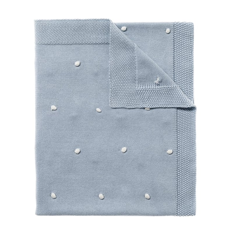 Arlo Spot Pale Blue & White Blanket
