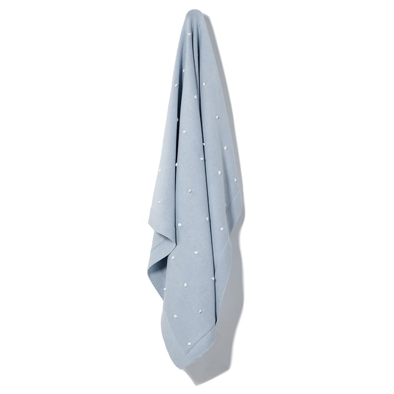 Arlo Spot Pale Blue & White Blanket