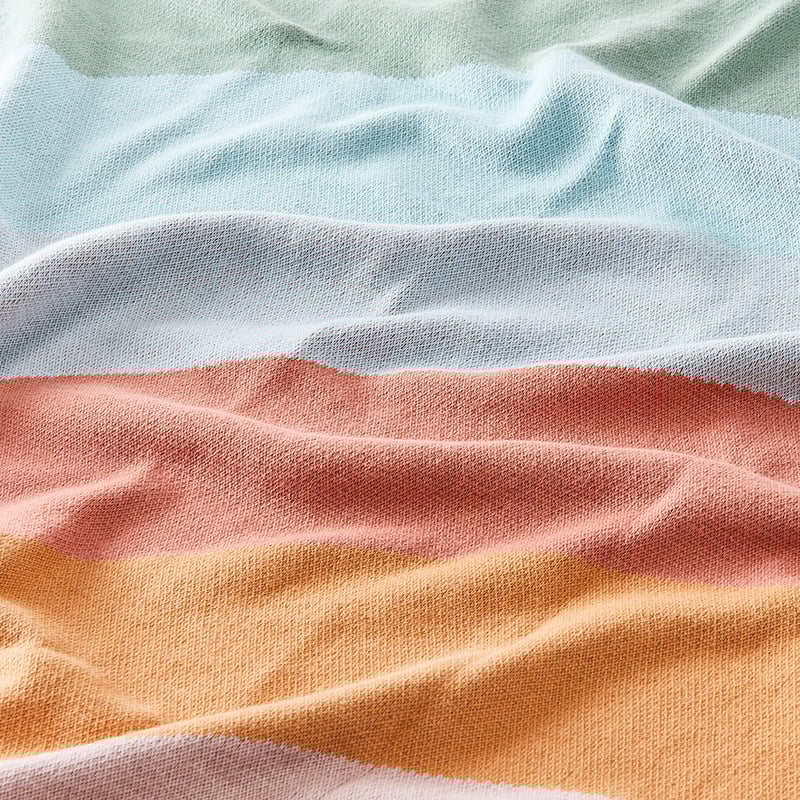 Rainbow Organic Cotton Baby Blanket
