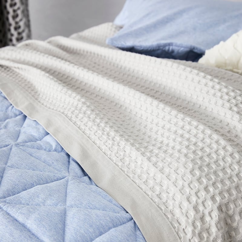 Summer Waffle Blanket Grey 