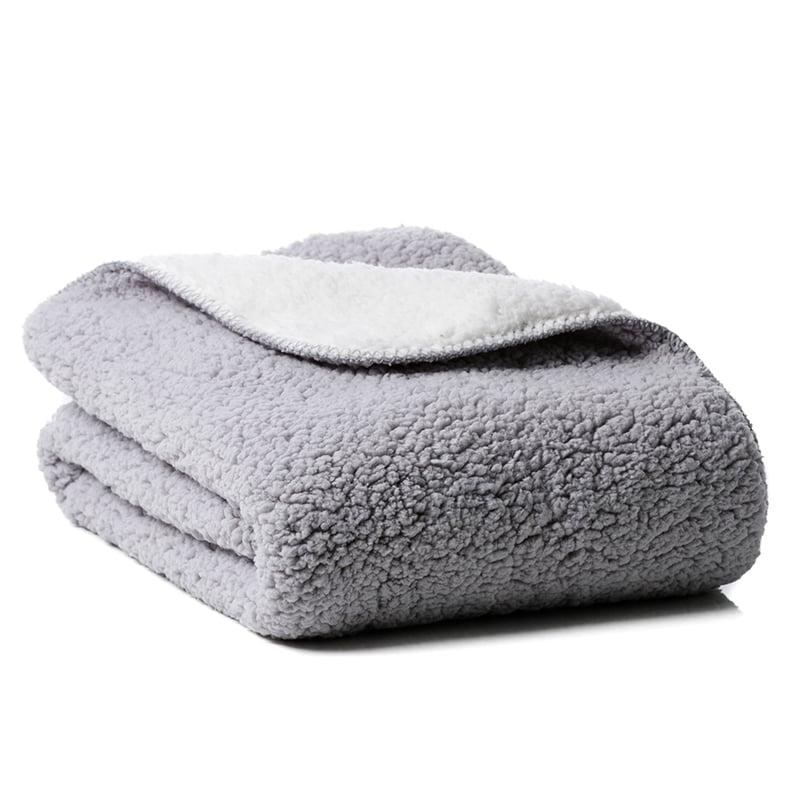 Kids Sherpa Blanket Grey 