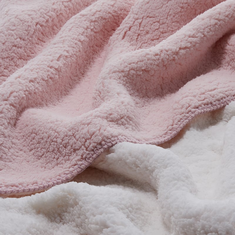 Kids Sherpa Blanket Pink 