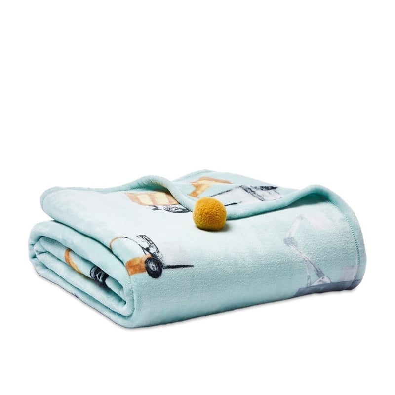 Kids Ultrasoft Under Construction Blanket