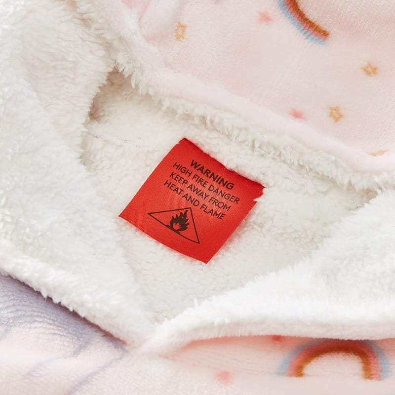 Kids Hooded I Believe In Unicorns Blanket 