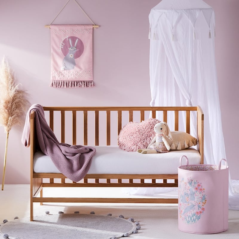 Plain Dye Flannelette White Cot Fitted Sheet