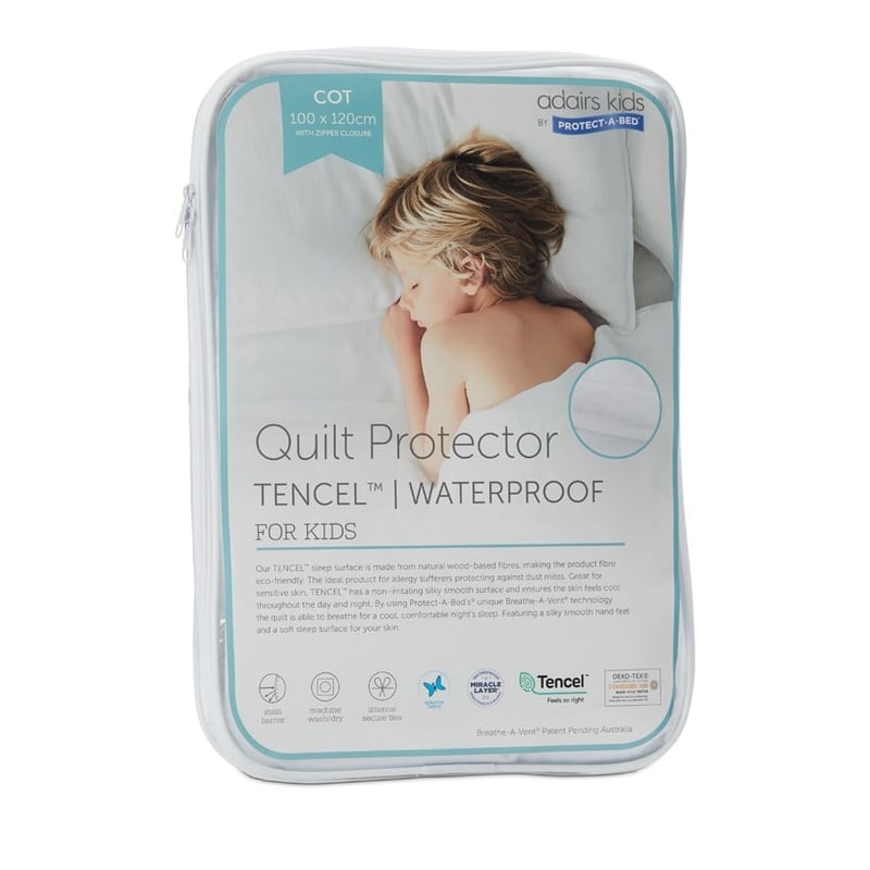 Tencel Waterproof Cot Quilt Protector