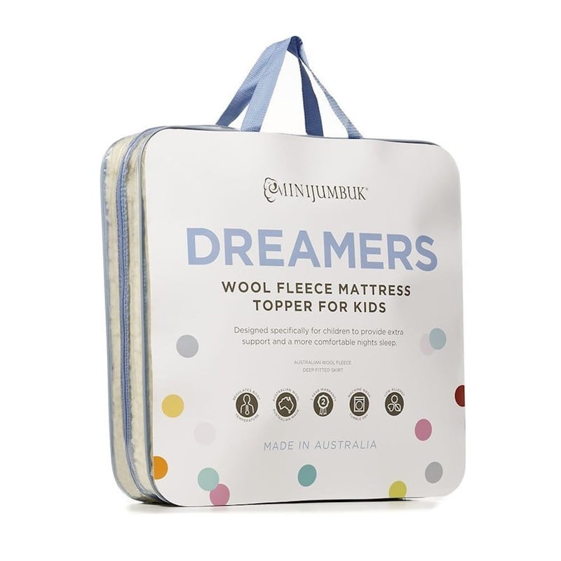 Dreamers Kids Australian Wool Mattress Topper