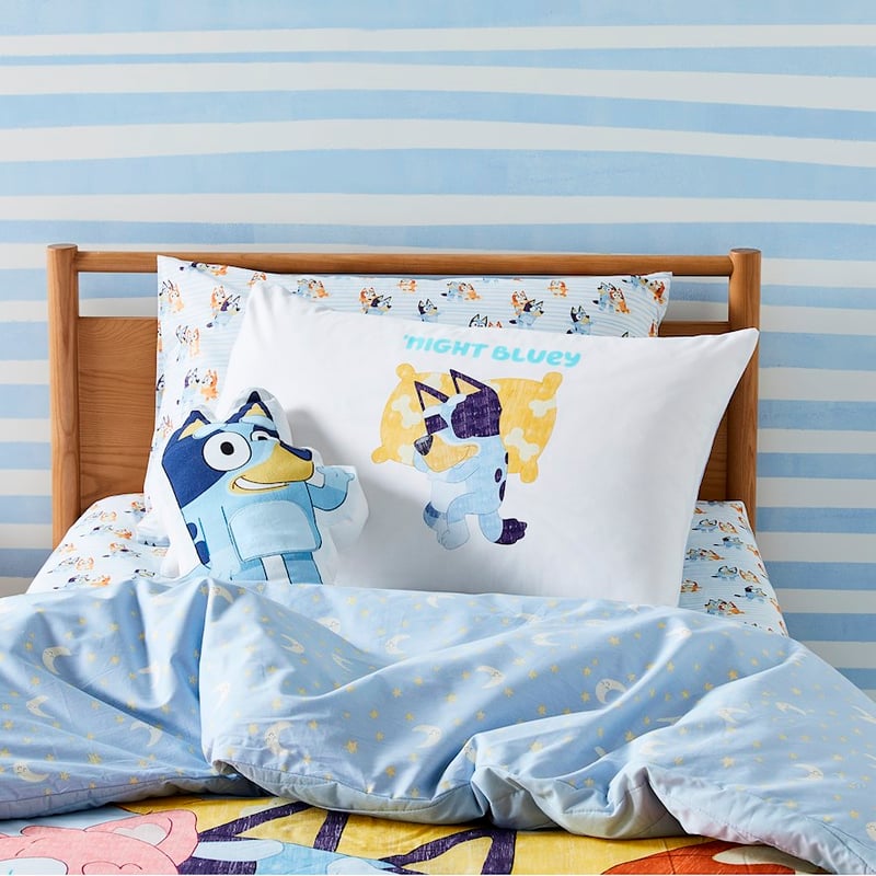 Bluey White Text Pillowcase