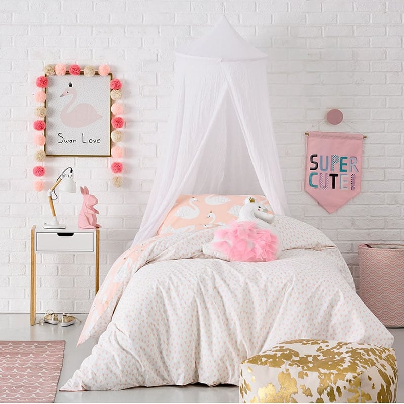 Swan Princess Quilt Cover Set