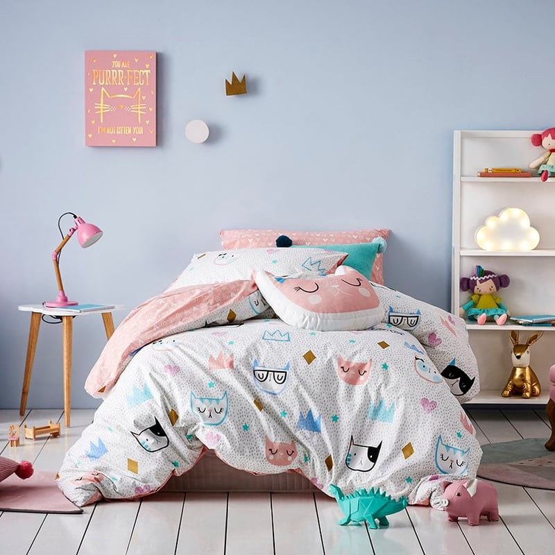 Kitty Dreams Quilt Cover Set