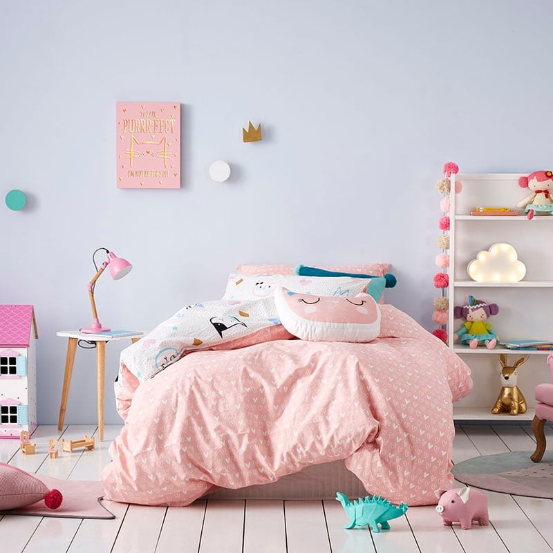 Kitty Dreams Quilt Cover Set