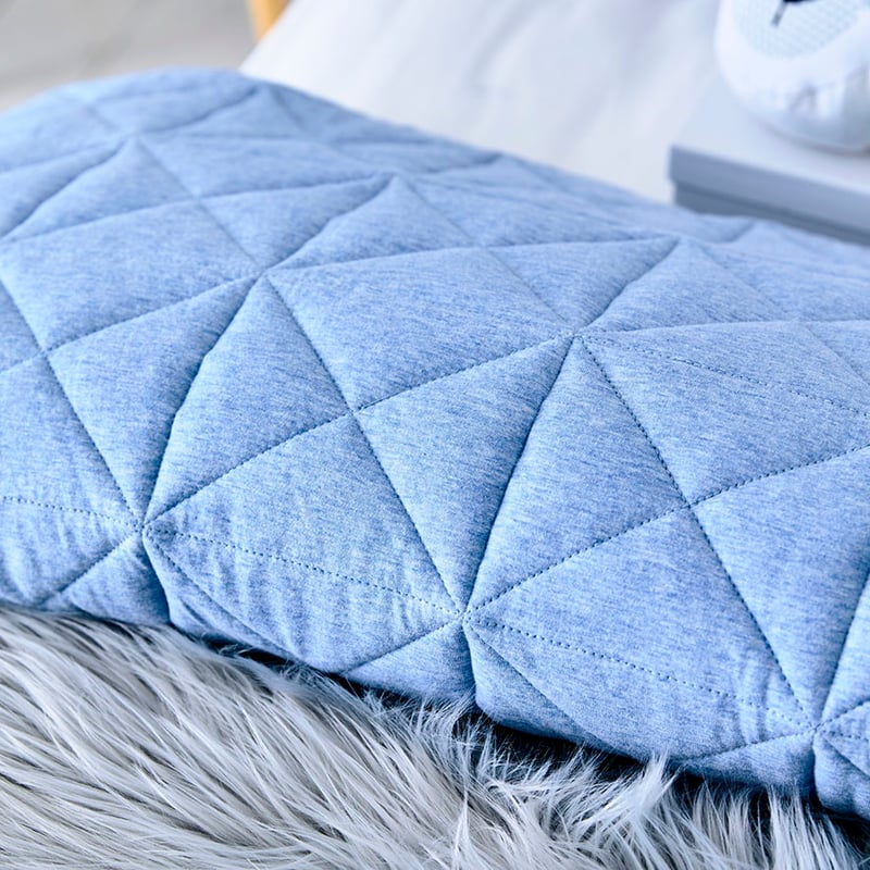 Harvie Jersey Quilt Cover Set Blue