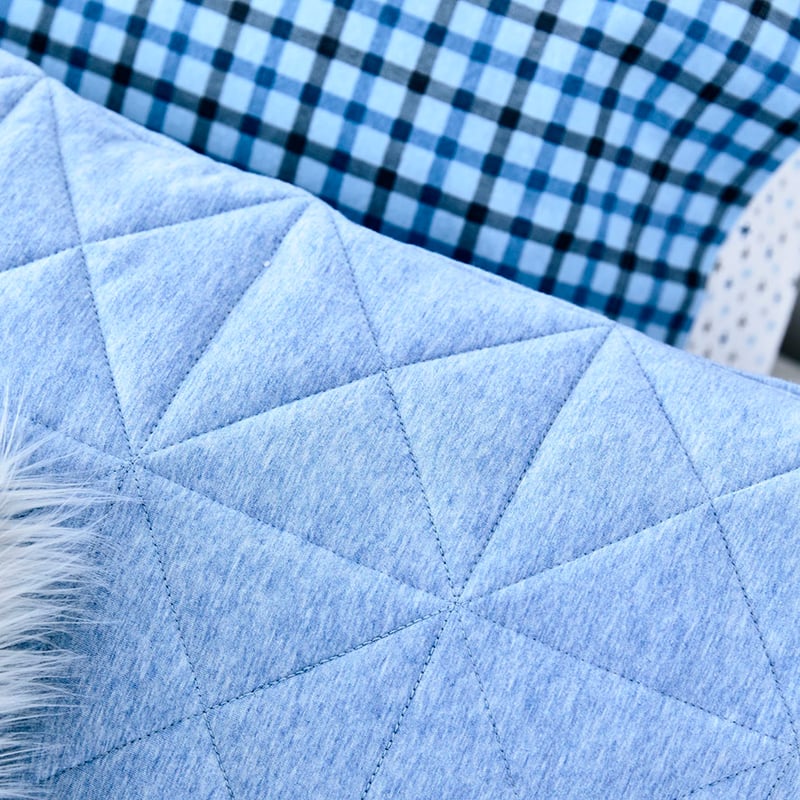 Harvie Jersey Quilt Cover Set Blue