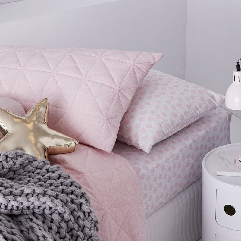 Harvie Jersey Pink Quilt Cover Set