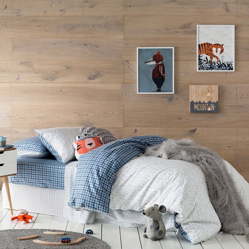 Harvard Flannelette Quilt Cover Set