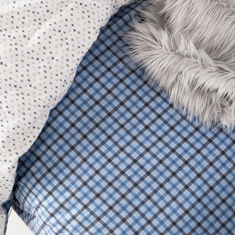 Harvard Flannelette Quilt Cover Set