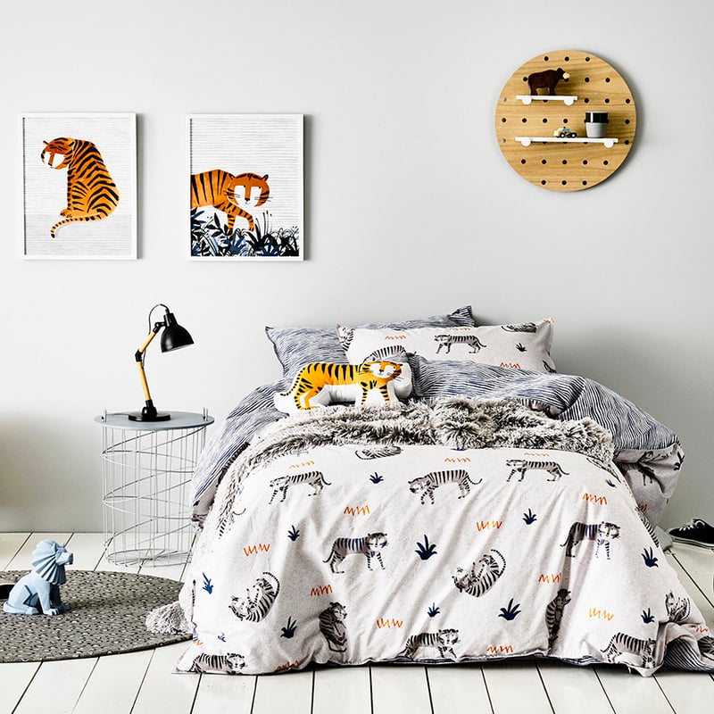 Tip Toe Tiger Quilt Cover Set