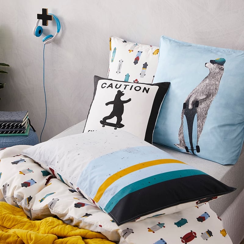 Skater Boy Quilt Cover Set Multi