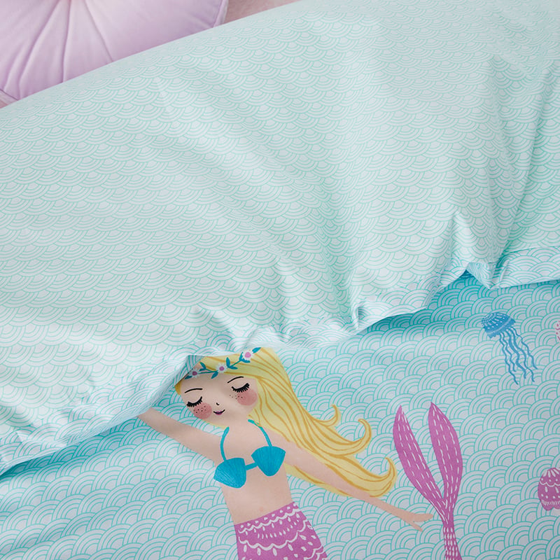Mermaidia Aqua Quilt Cover Set