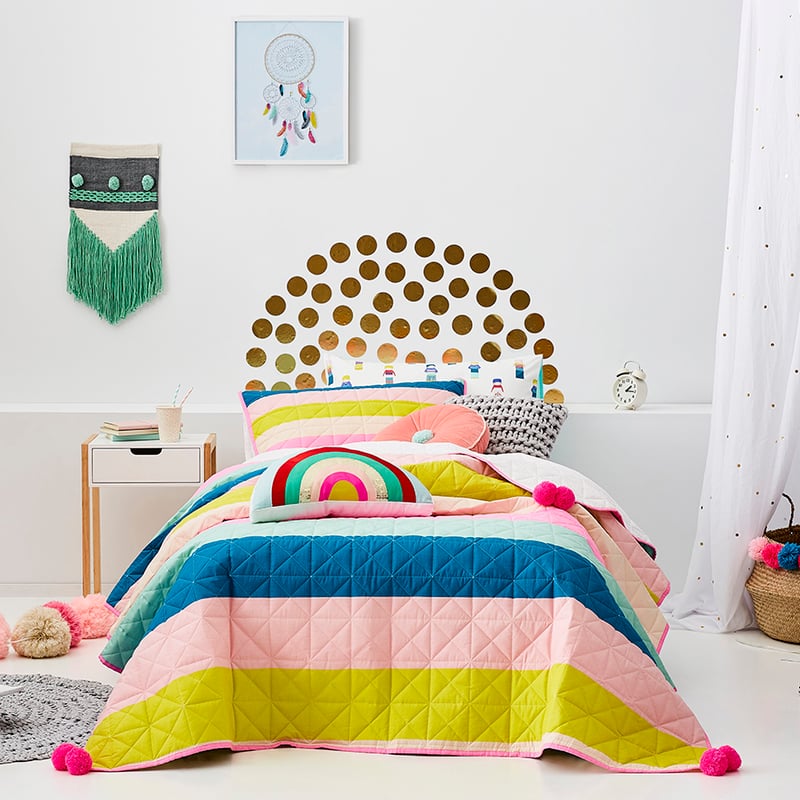Rainbow Coverlet Set Multi 