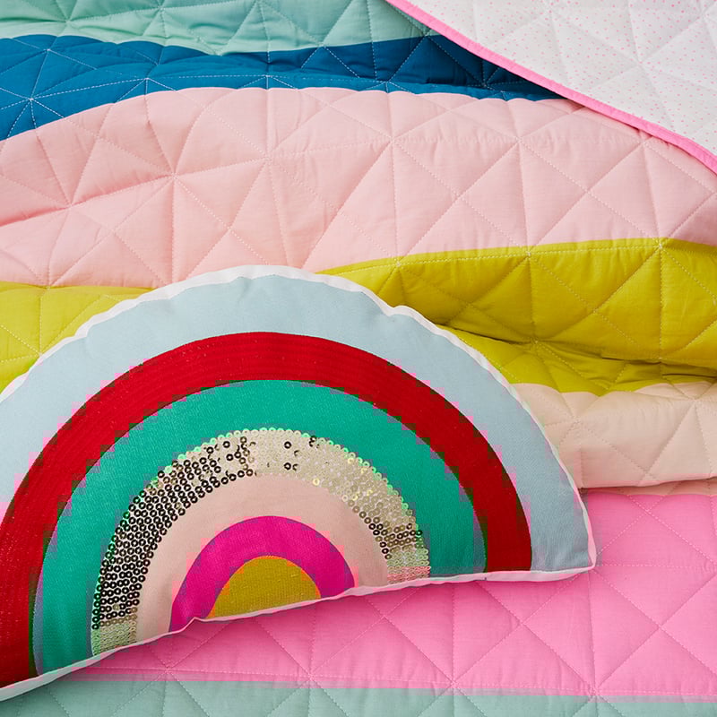 Rainbow Coverlet Set Multi 