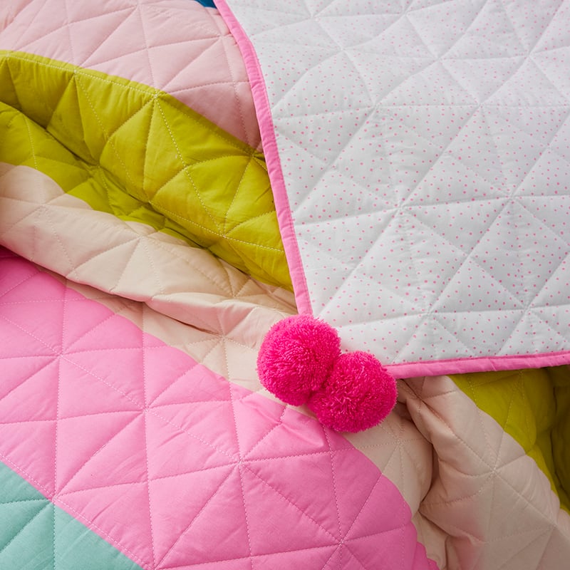 Rainbow Coverlet Set Multi 