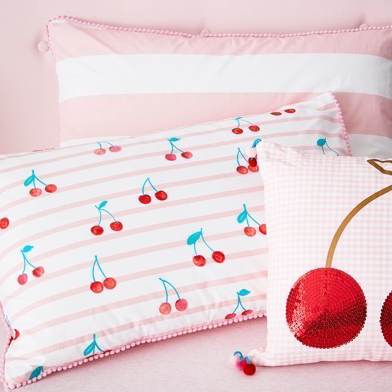 Cherry Baby Pink Quilt Cover Set